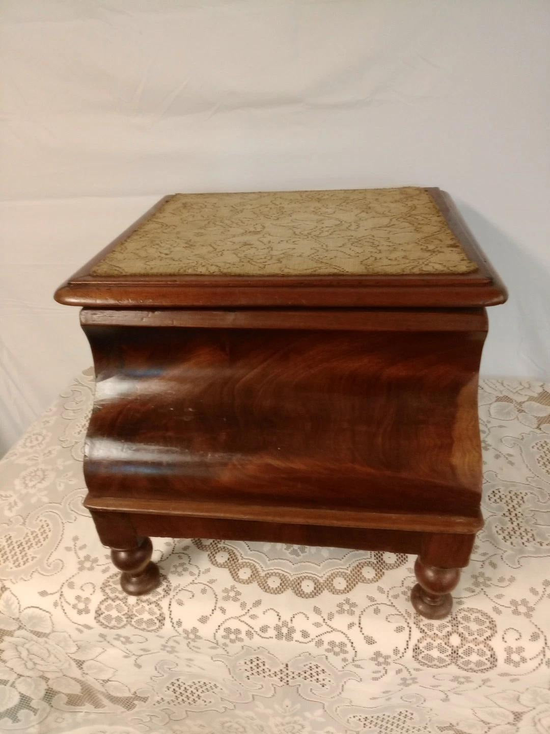 Antique Victorian Chamber Pot Wooden Chair