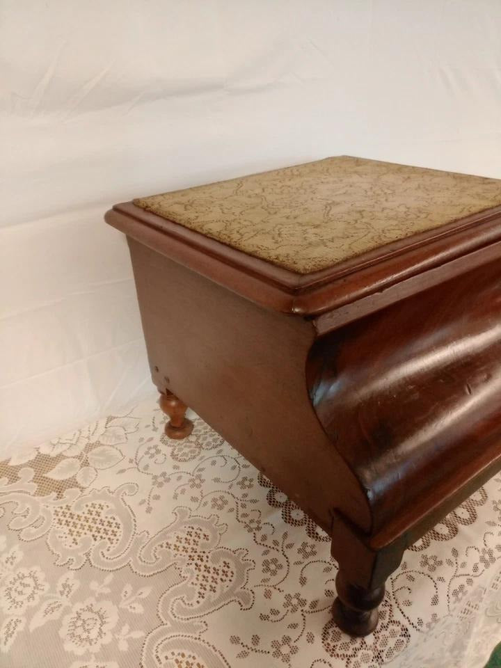 Antique Victorian Chamber Pot Wooden Chair