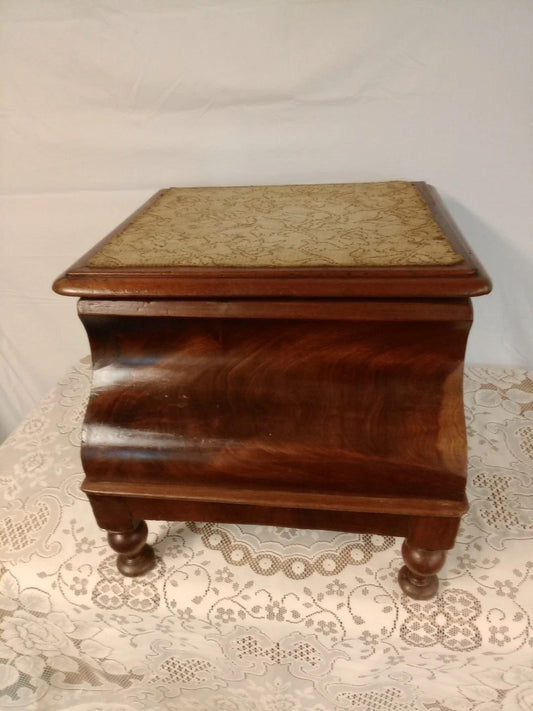 Antique Victorian Chamber Pot Wooden Chair